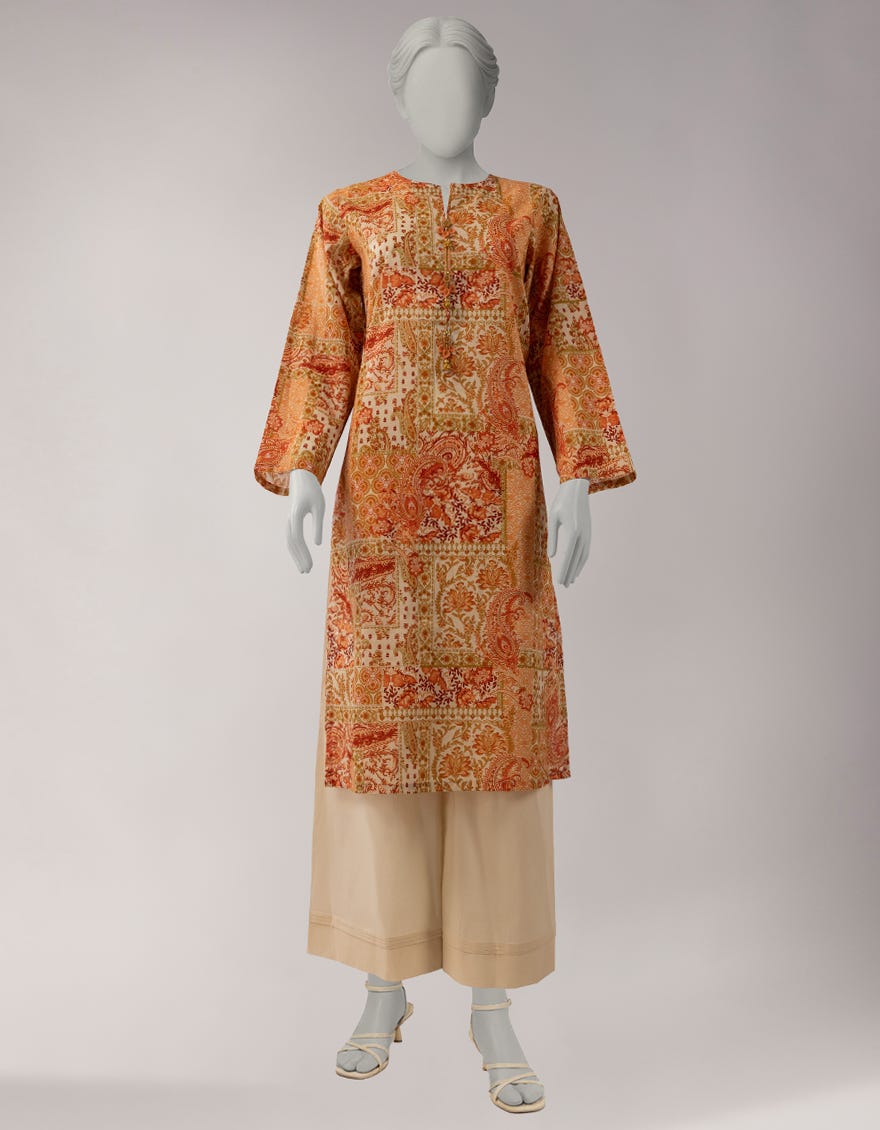 MULTICOLOR LAWN PRINTED UNSTITCHED 1PC