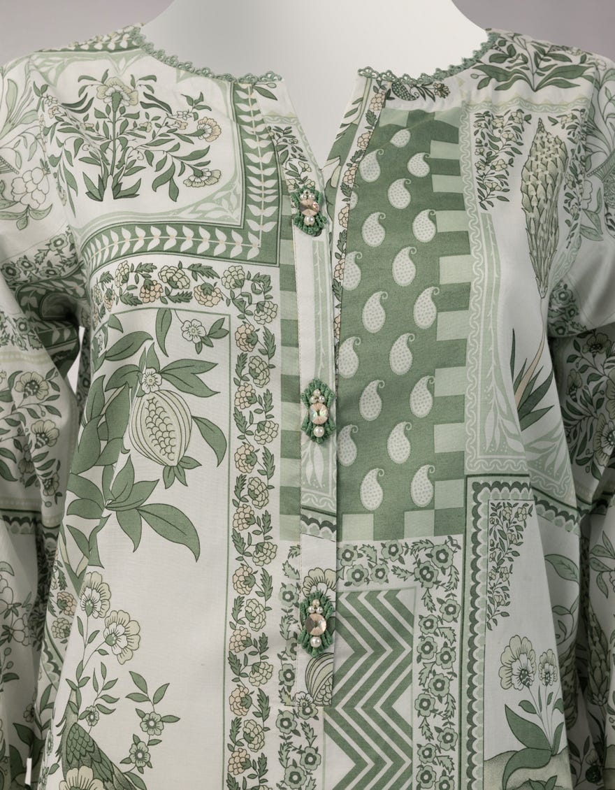 MULTICOLOR LAWN PRINTED UNSTITCHED 1PC