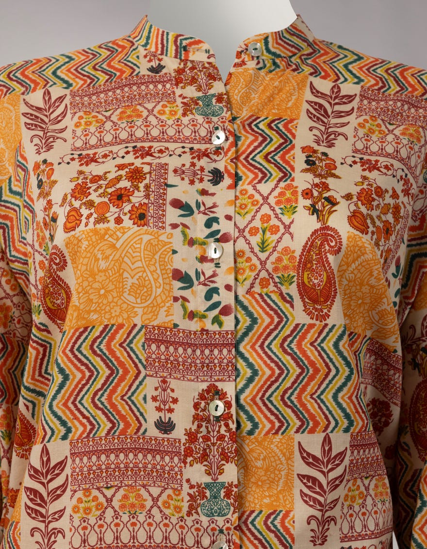 MULTICOLOR LAWN PRINTED UNSTITCHED 1PC