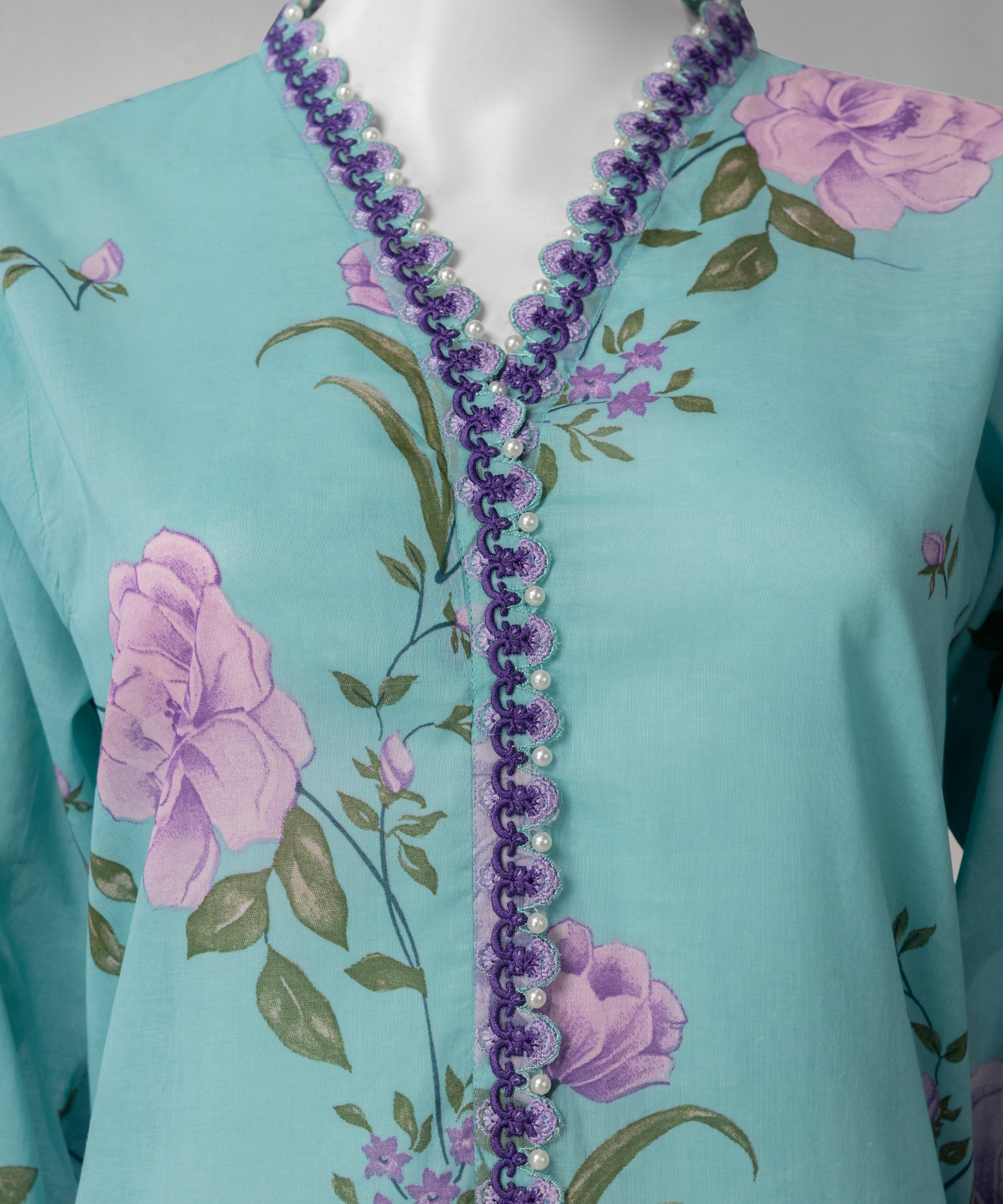 Multicolor Lawn Embroidered Unstitched 3Pc