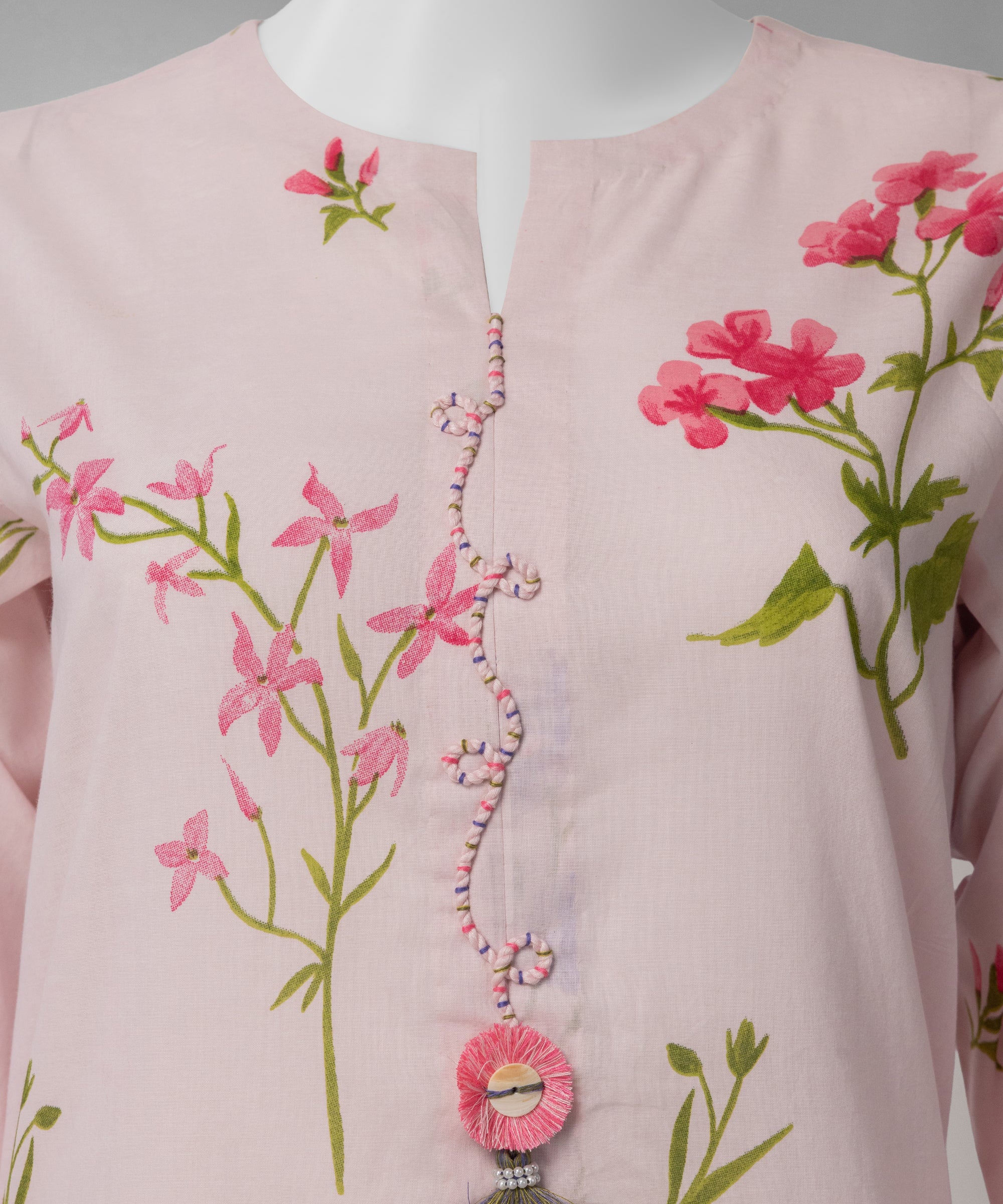 Multicolor Lawn Embroidered Unstitched 3Pc