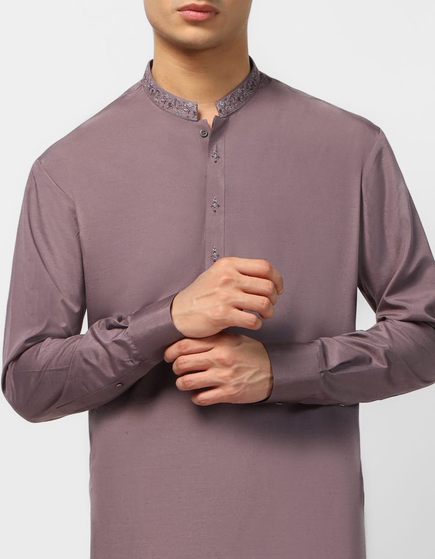 BROWN CASUAL KURTA TROUSERS