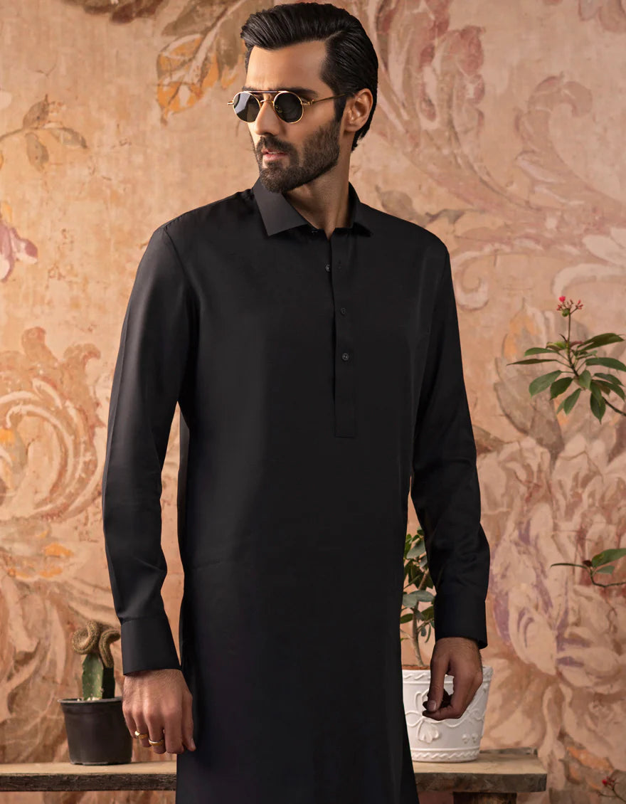 BLACK CASUAL KAMEEZ SHALWAR