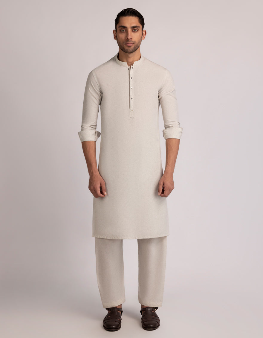 ASH GREY CASUAL KAMEEZ SHALWAR