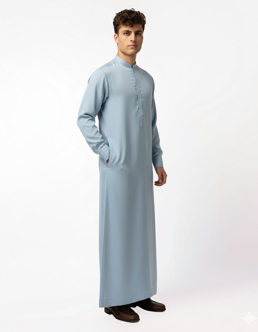 SKY BLUE CASUAL JUBBA