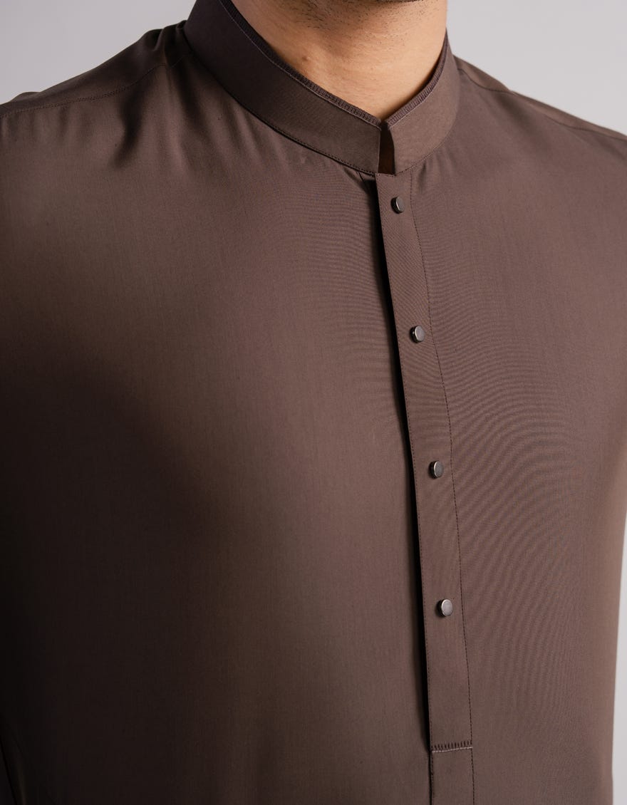 BROWN CASUAL KURTA TROUSERS