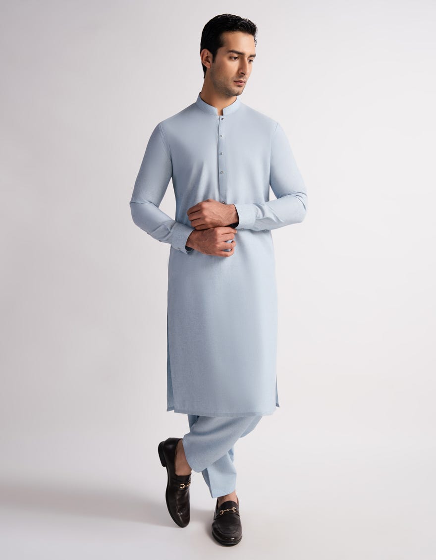 SKY BLUE CASUAL KAMEEZ SHALWAR