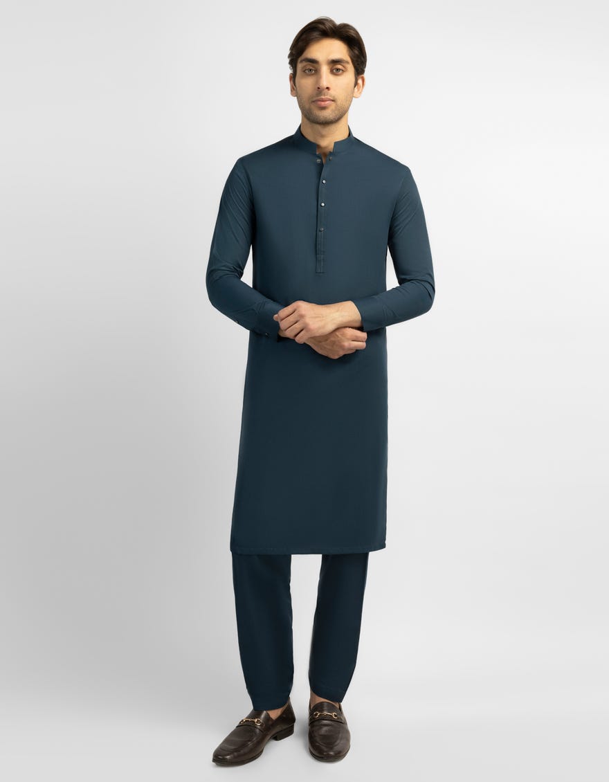 DEEP GREEN CASUAL KURTA TROUSERS