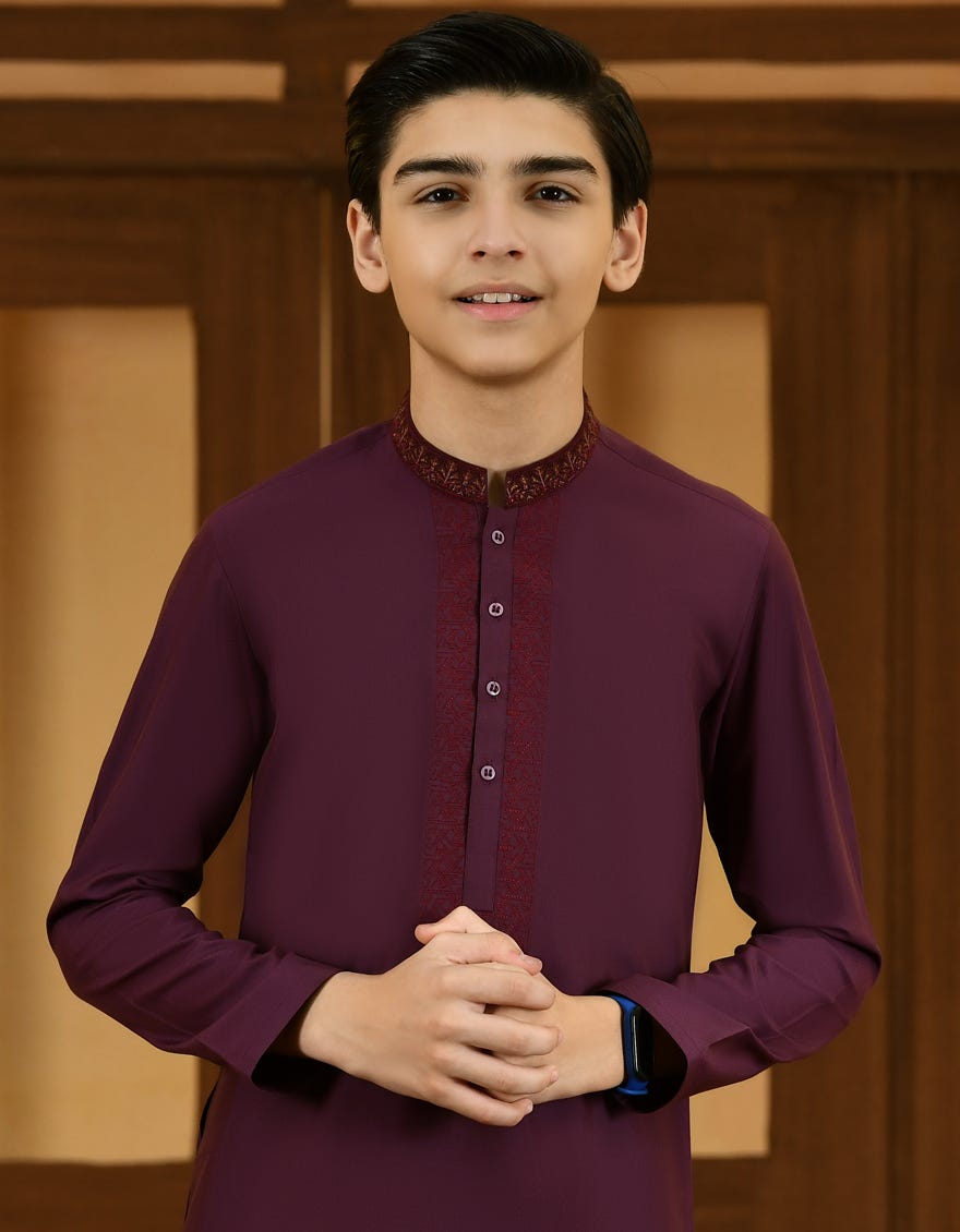 VIOLET BLENDED KURTA | JCK-S-38631