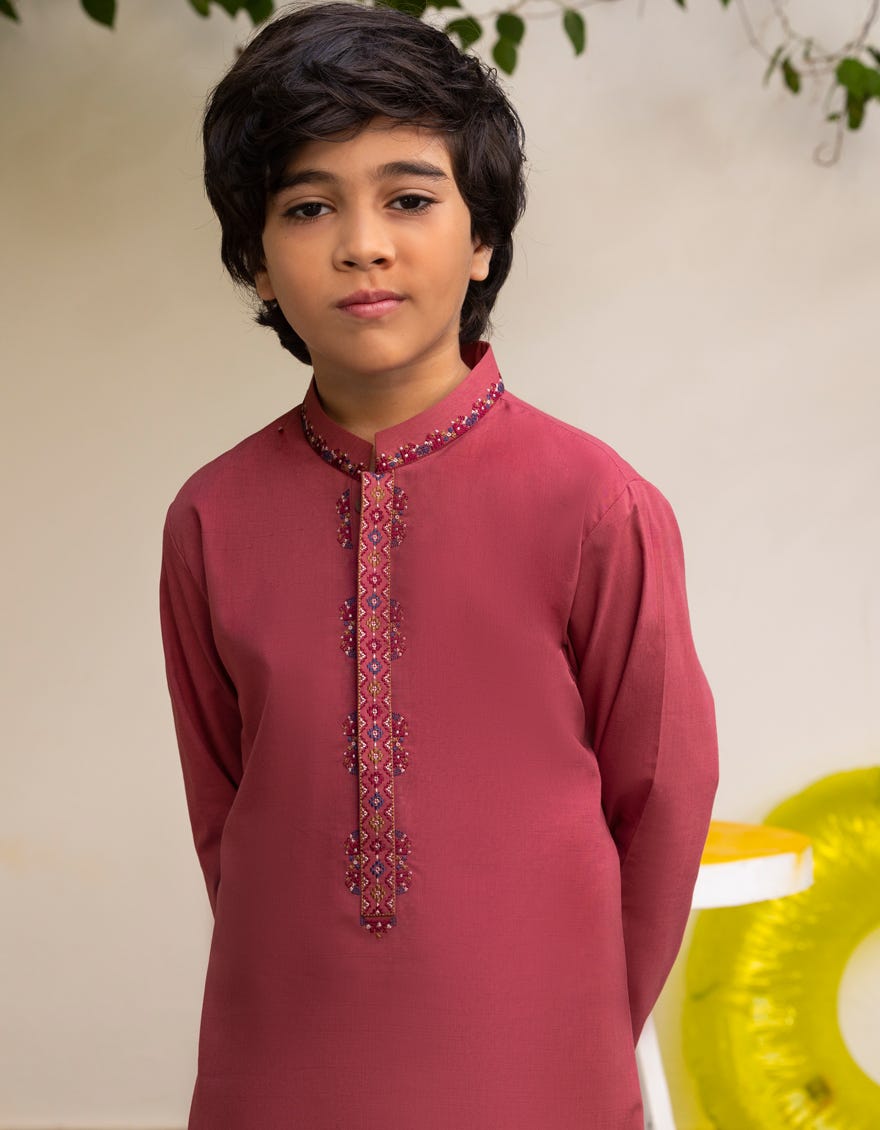ARIZONA PINK BLENDED KURTA TROUSER | JCKP-A-34987