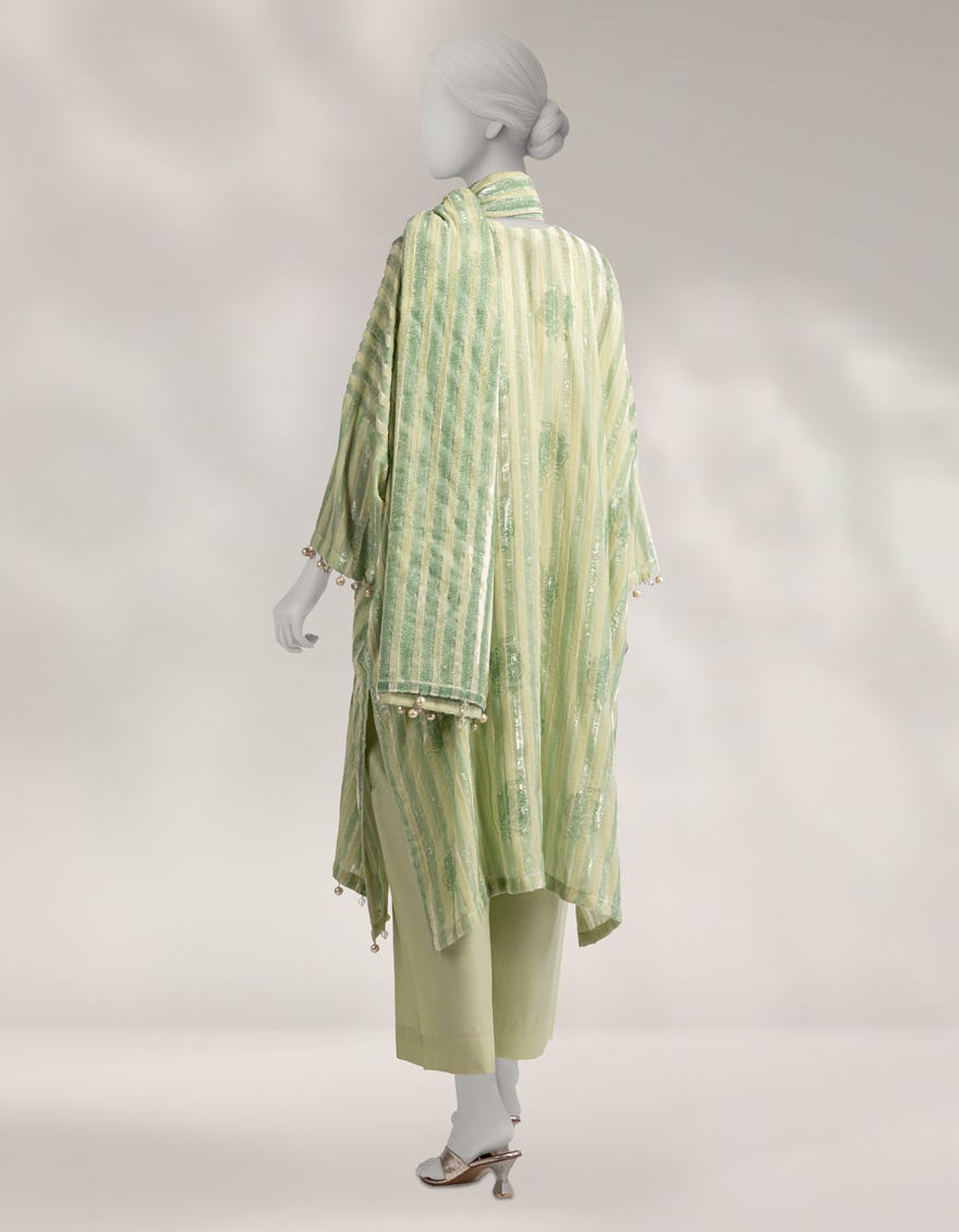 GREEN PALACHI DYED UNSTITCHED 3PC