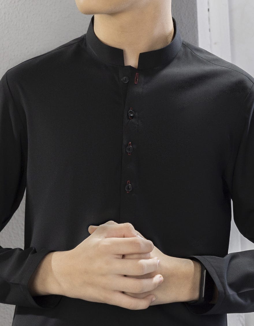 Black Blended Kameez Shalwar