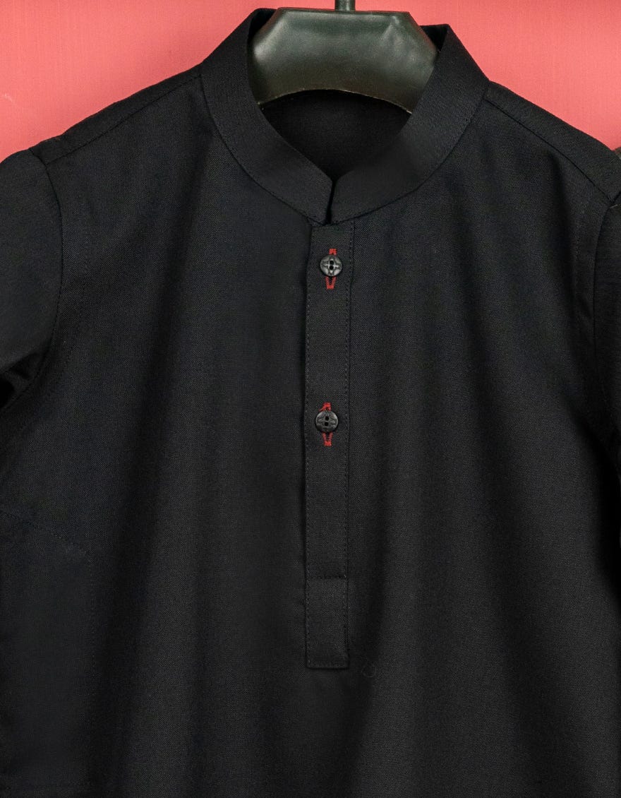 BLACK BLENDED KAMEEZ SHALWAR | JJIKS-S-35836-R6-AP