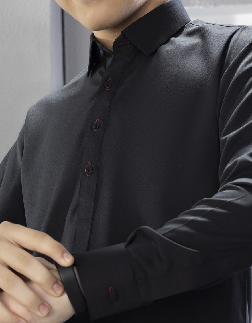 Black Blended Kameez Shalwar