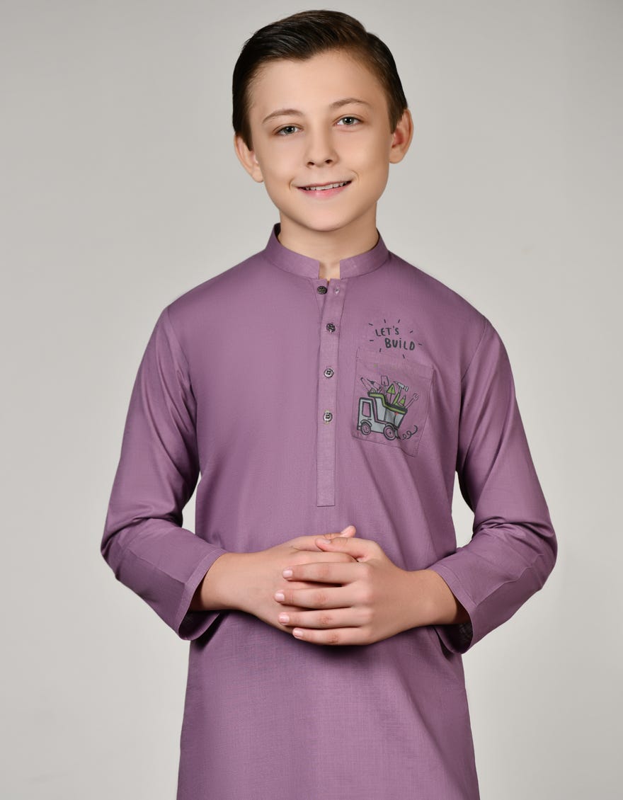 PURPLE KURTA PAJAMA | JCKP-S-37774