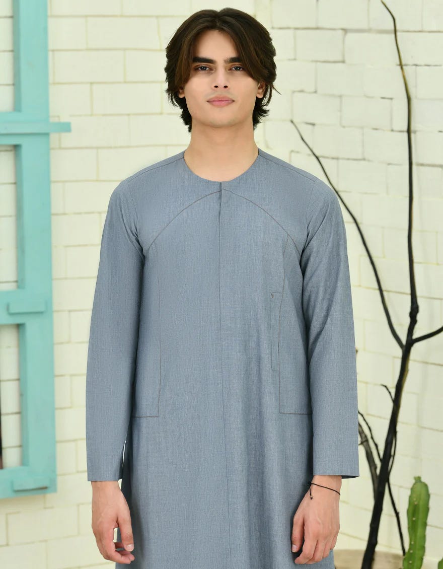 DENIM BLUE CASUAL JUBBA