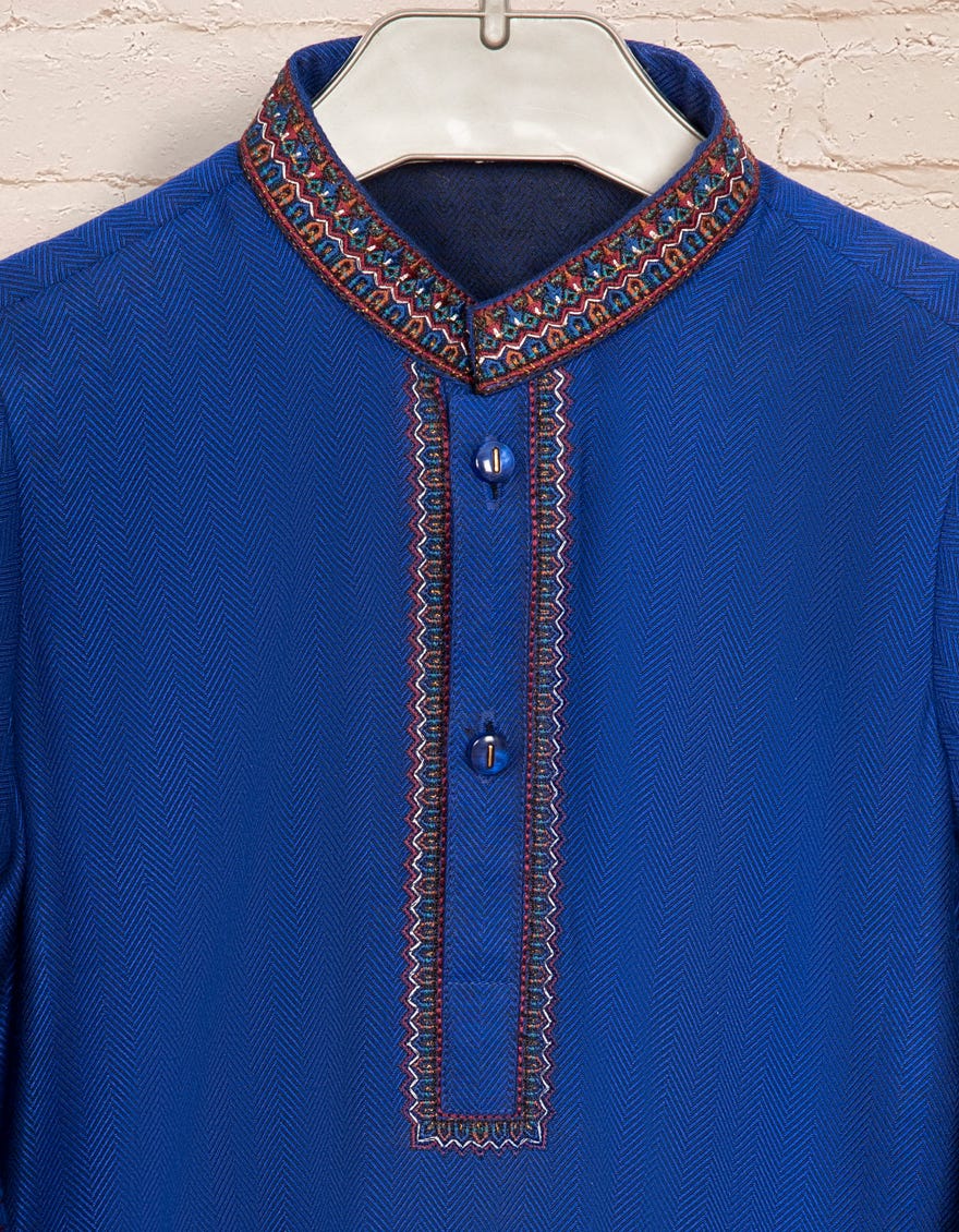 ROYAL BLUE BLENDED SPECIAL KAMEEZ SHALWAR | JJIKS-SP-38458
