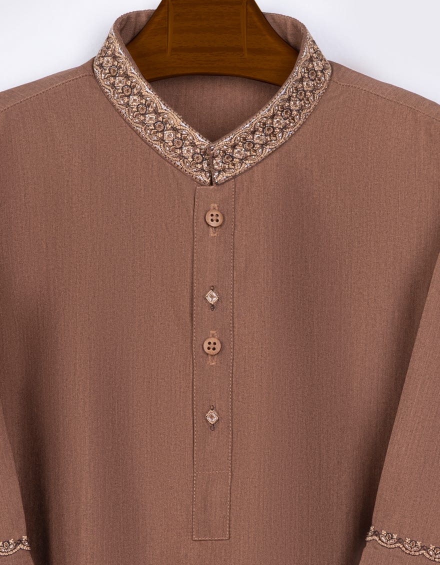 RUST BLENDED KAMEEZ SHALWAR | JJIKS-S-38640