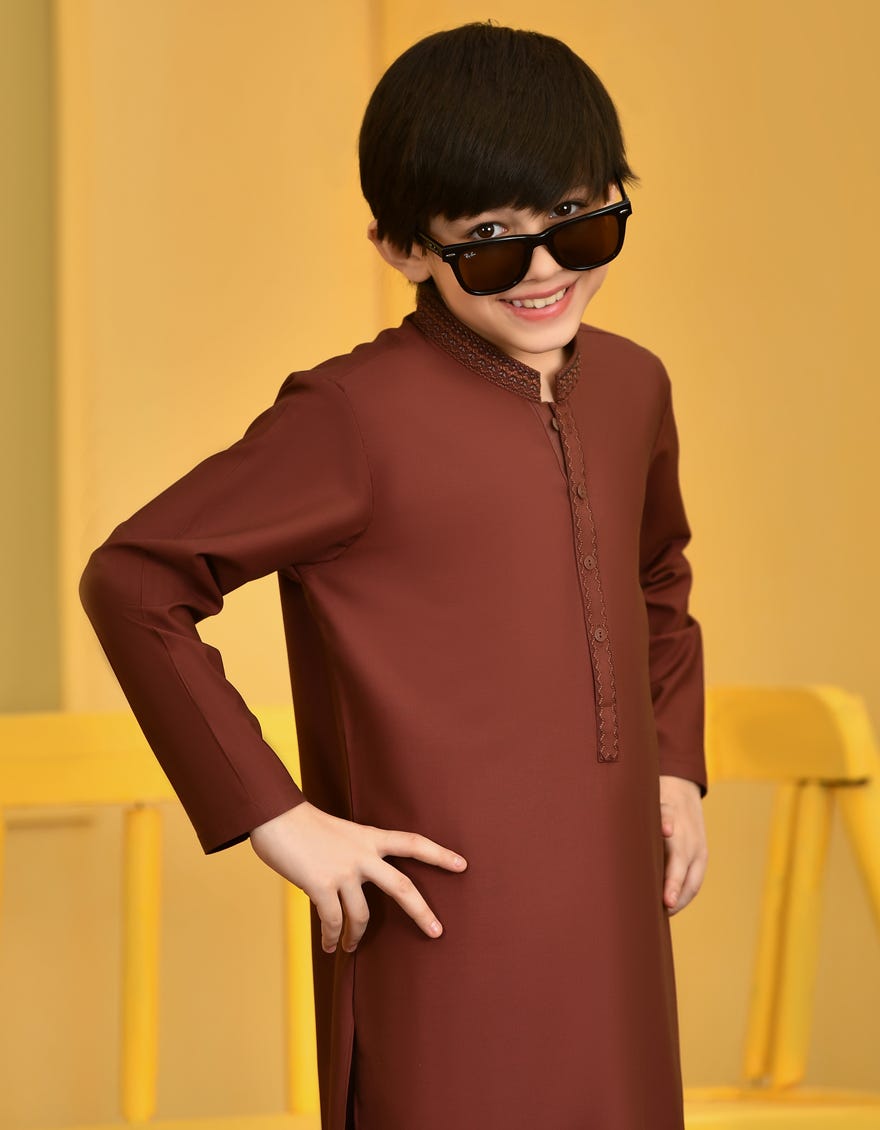 DULL MAROON KURTA PAJAMA | JCKP-S-38703