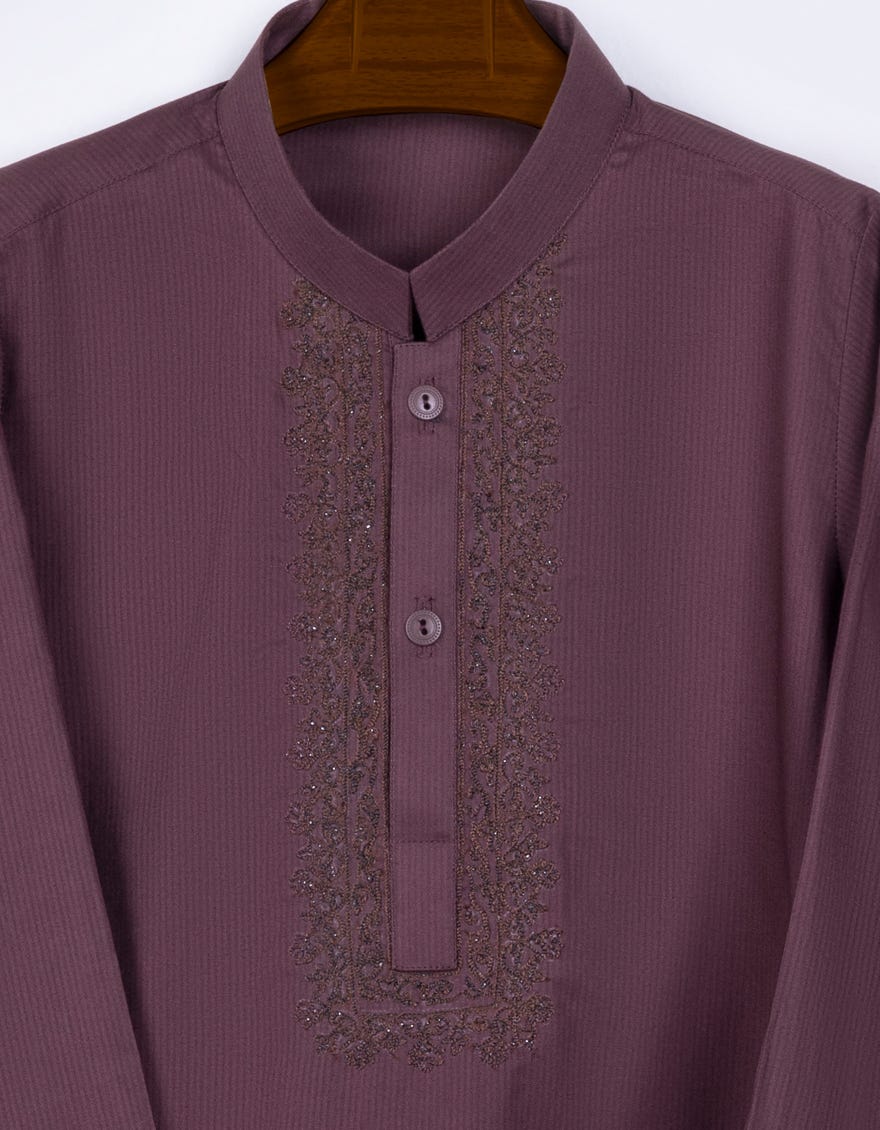 MAUVE COTTON KAMEEZ SHALWAR | JJIKS-S-38727