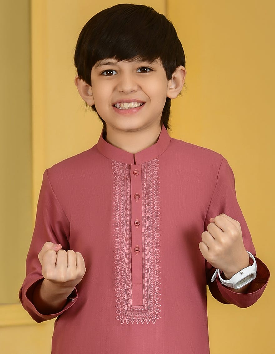ARIZONA PINK BLENDED KURTA | JCK-S-38744
