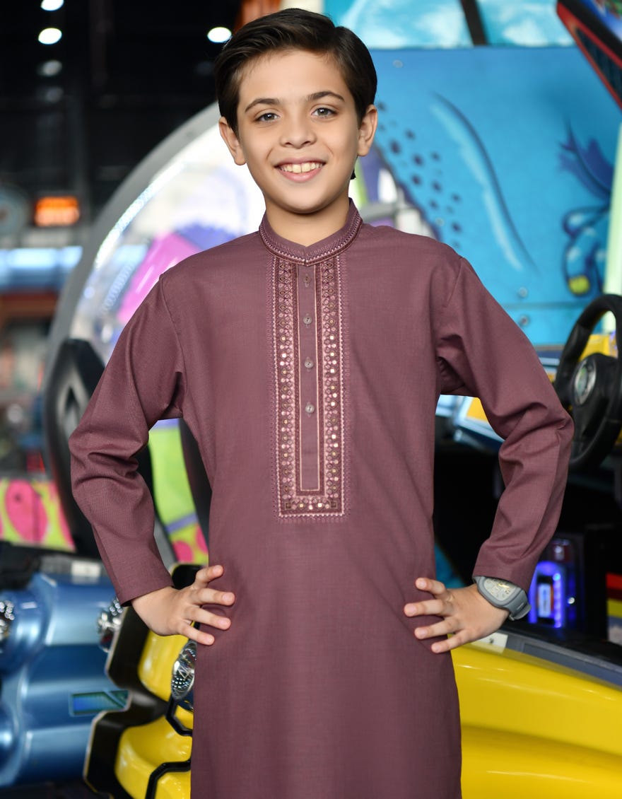 LIVER RED BLENDED KURTA PAJAMA | JCKP-A-38750