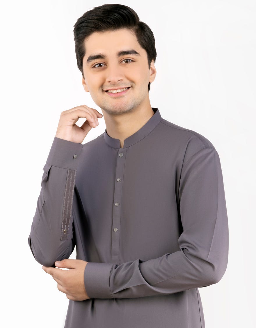 DULL PURPLE BLENDED KAMEEZ SHALWAR | JTKS-S-38766