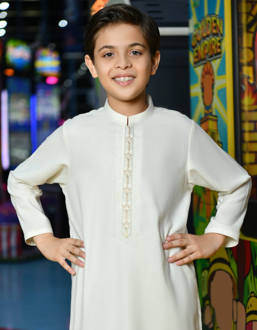 PEARL WHITE BLENDED KAMEEZ SHALWAR | JCKS-A-38767