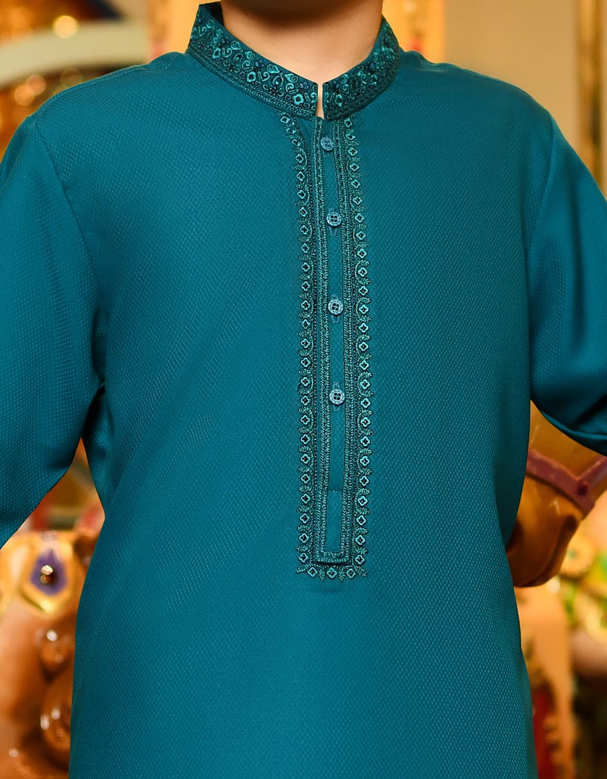 SEA GREEN BLENDED KURTA | JCK-S-38808