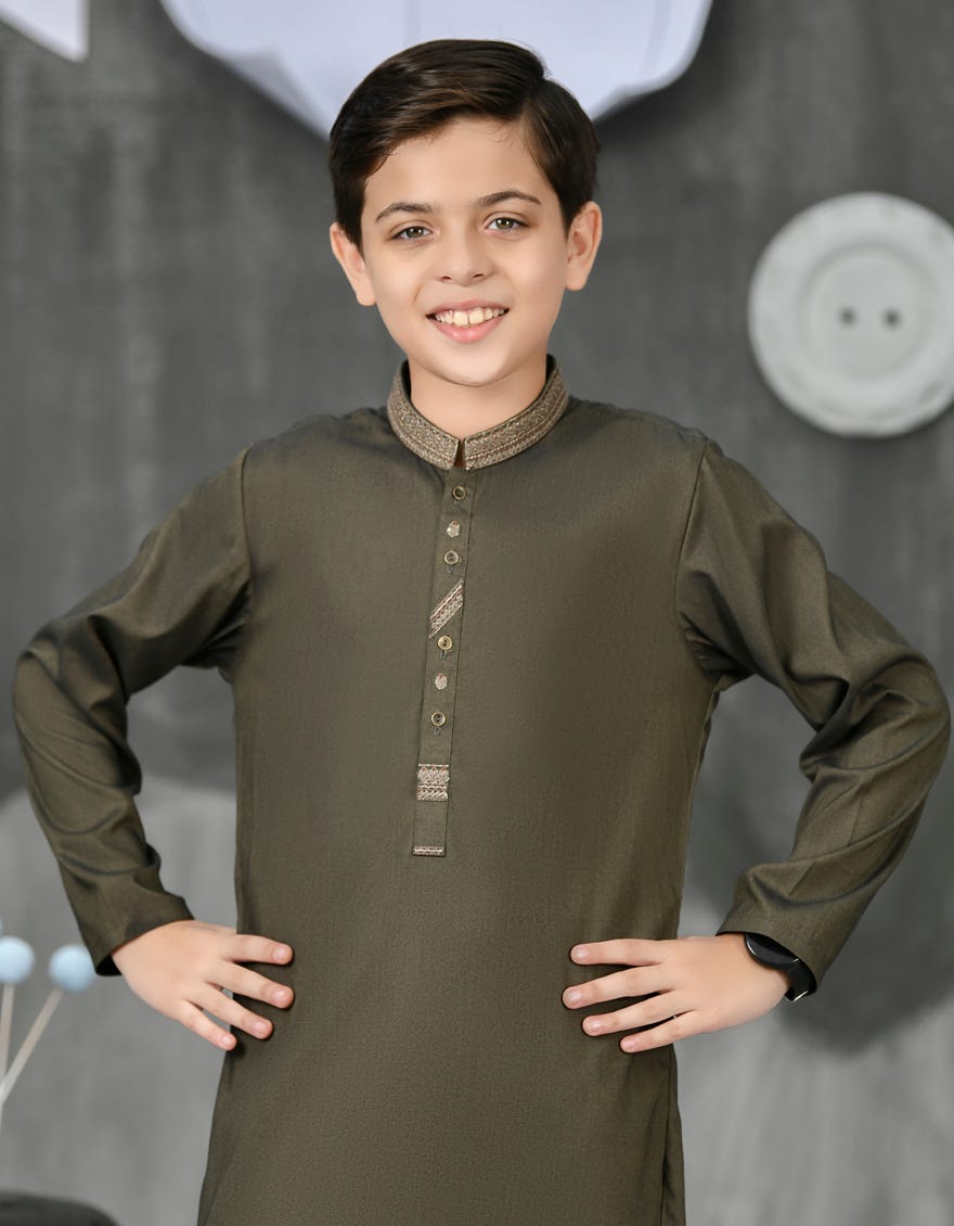 PALE GREEN BLENDED KURTA PAJAMA | JCKP-S-38817
