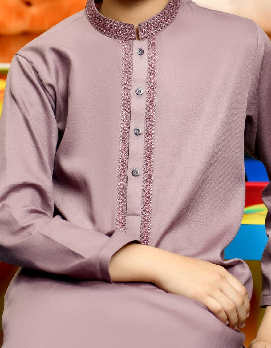 MAUVE COTTON KURTA | JCK-S-38822
