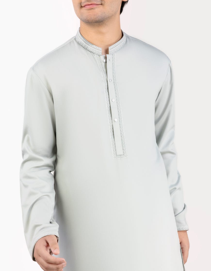 LIGHT MINT BLENDED KAMEEZ SHALWAR | JTKS-S-38832