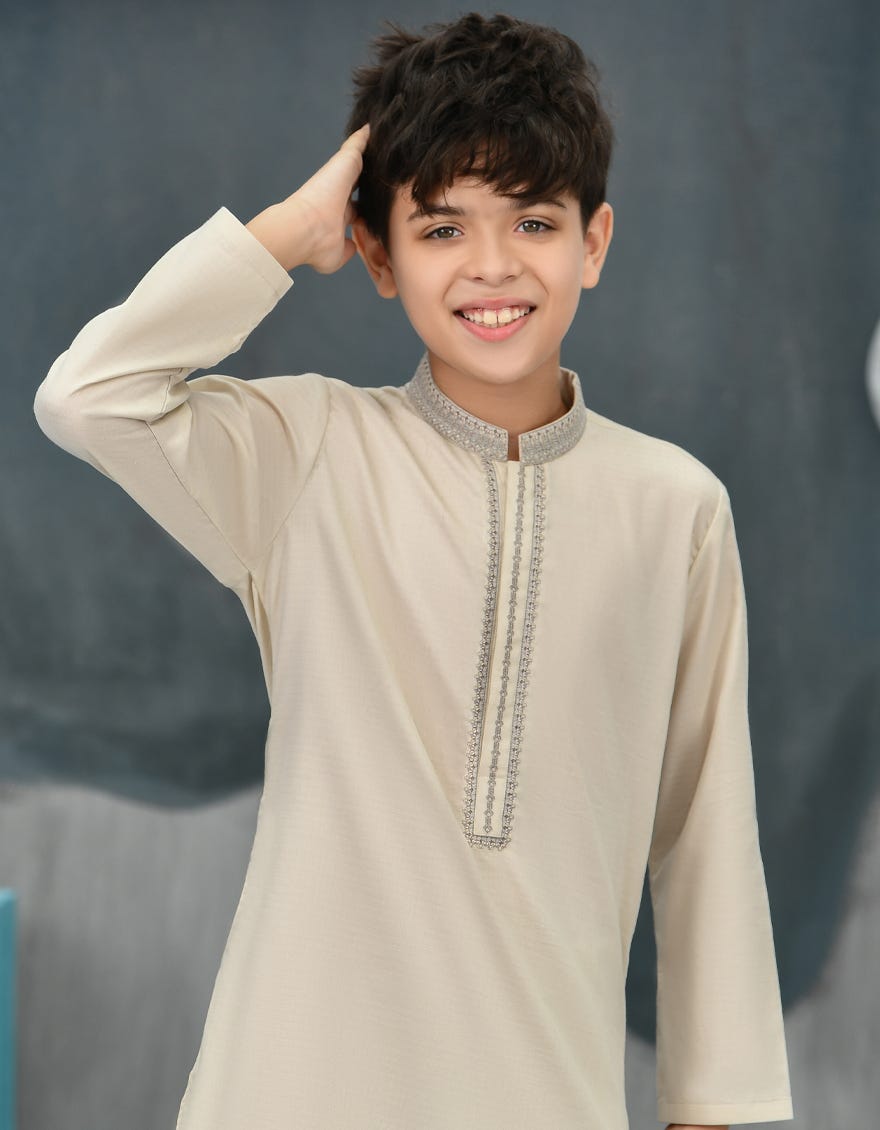 SAND COTTON KAMEEZ SHALWAR | JCKS-S-38840