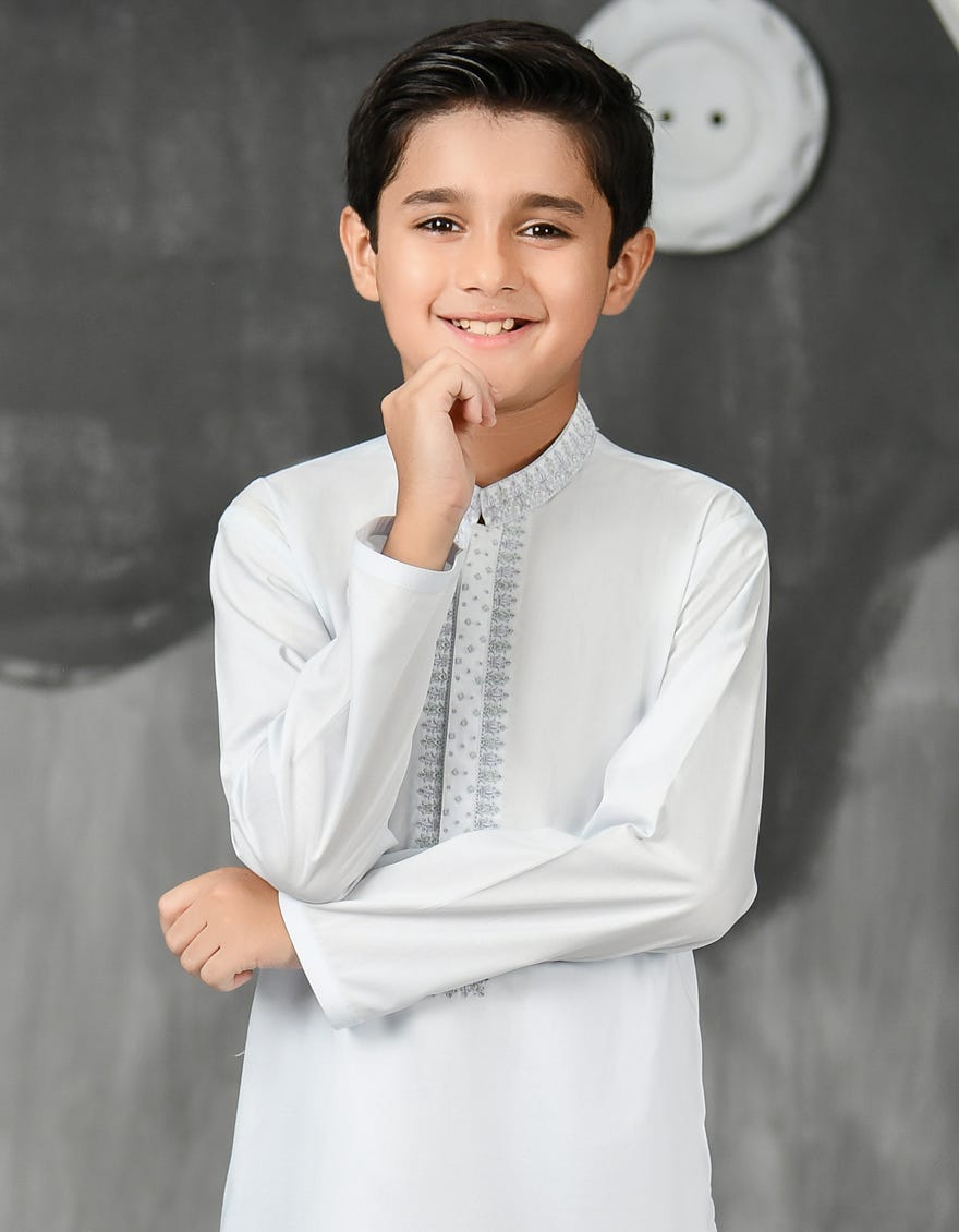 BLUE POLYESTER KURTA PAJAMA | JCKP-S-38847