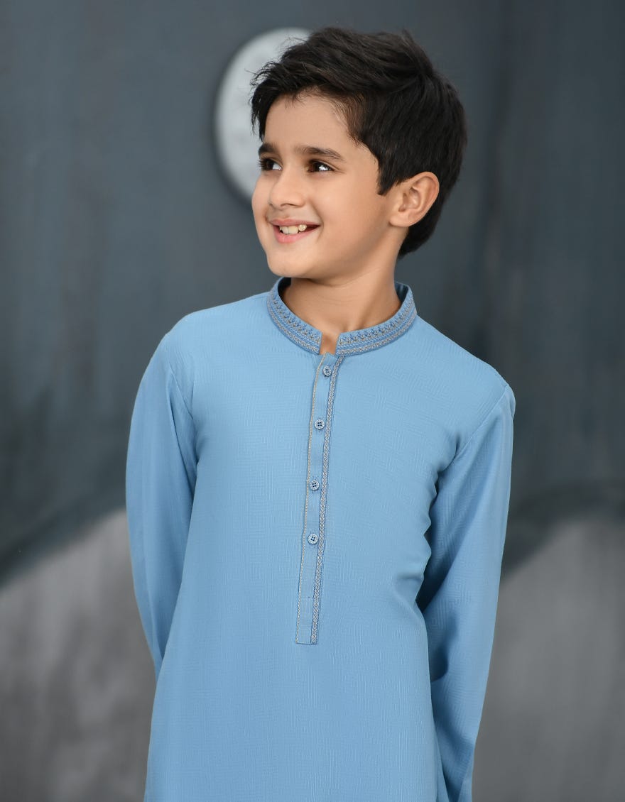 BLUE BLENDED KURTA | JCK-S-38878
