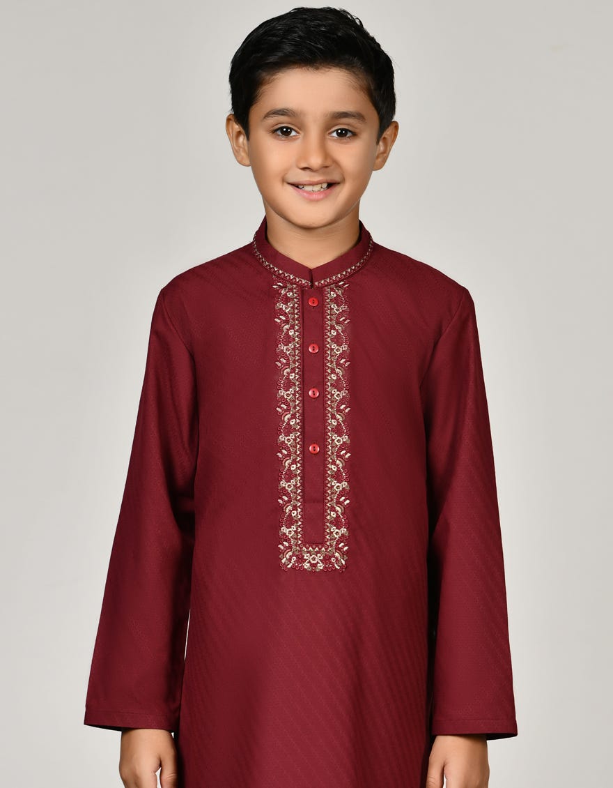 PURPLE BLENDED KURTA | JCK-S-38880