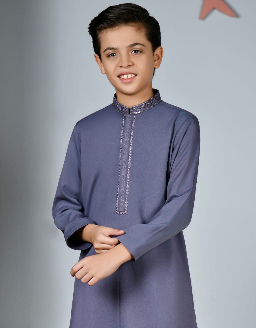 TWO TONE PURPLE BLENDED KAMEEZ SHALWAR | JCKS-W-38899