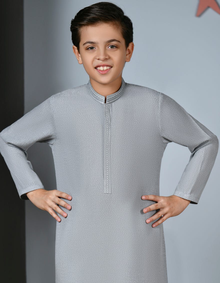 GREY AYUDHIYA KURTA | JCK-A-38908
