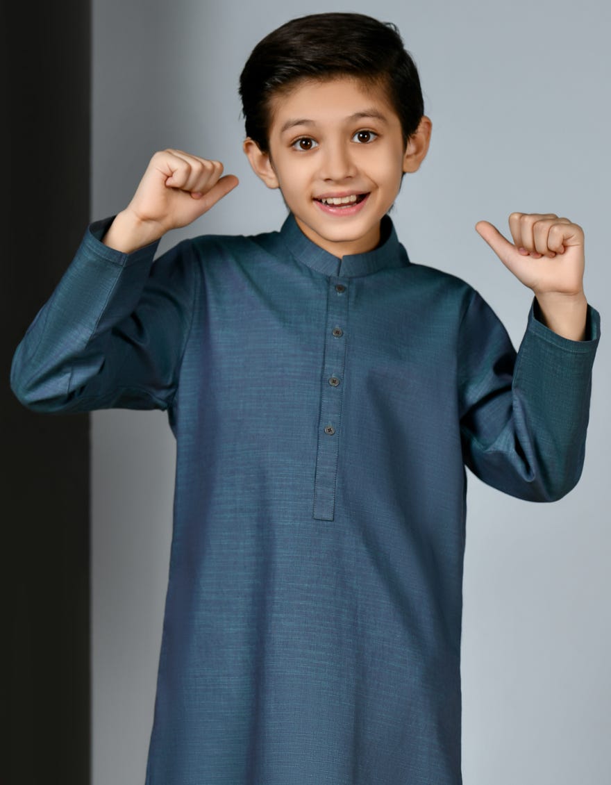 PINE GREEN COTTON KURTA | JCK-A-38940