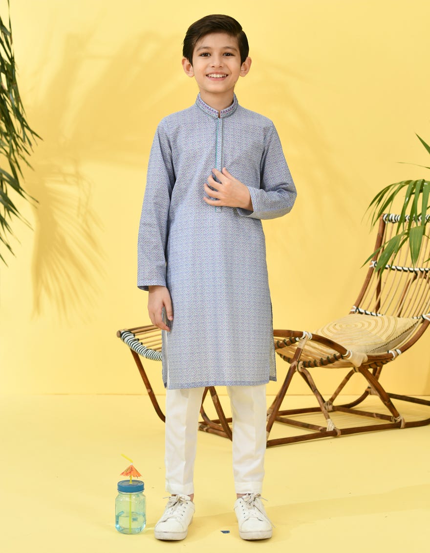 PURPLE COTTON KURTA | JCK-S-38954