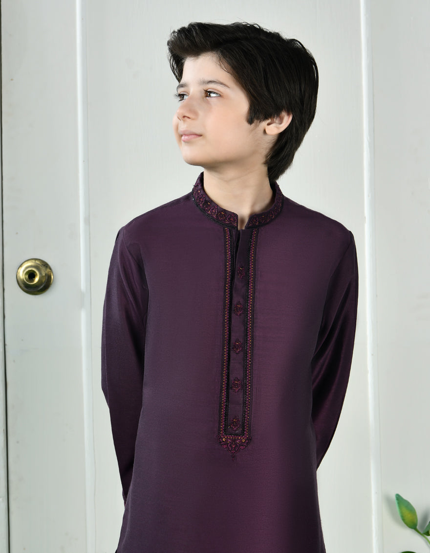 BURGUNDY FORMAL KURTA
