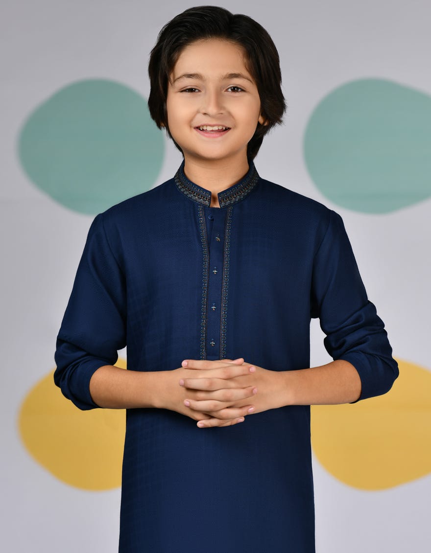 BLUE BLENDED KURTA | JCK-A-39138