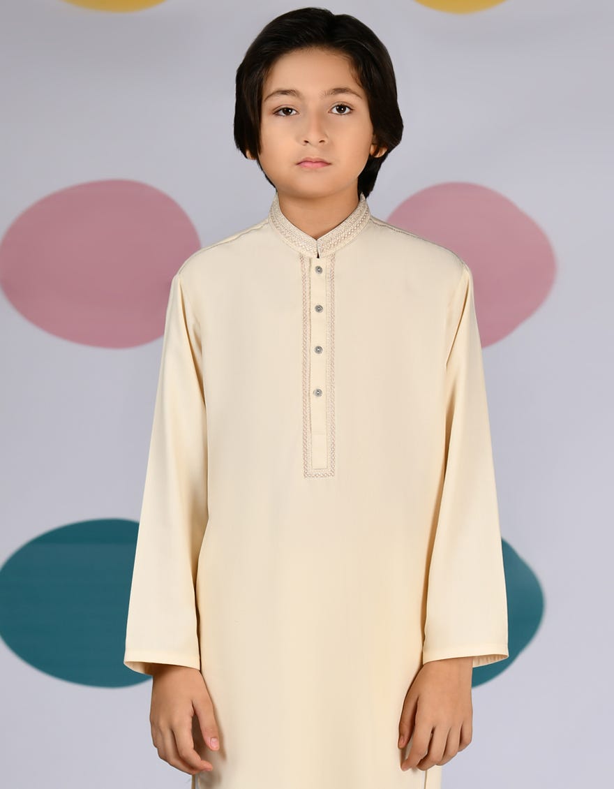 LIGHT PEACH BLENDED KURTA | JCK-S-39140