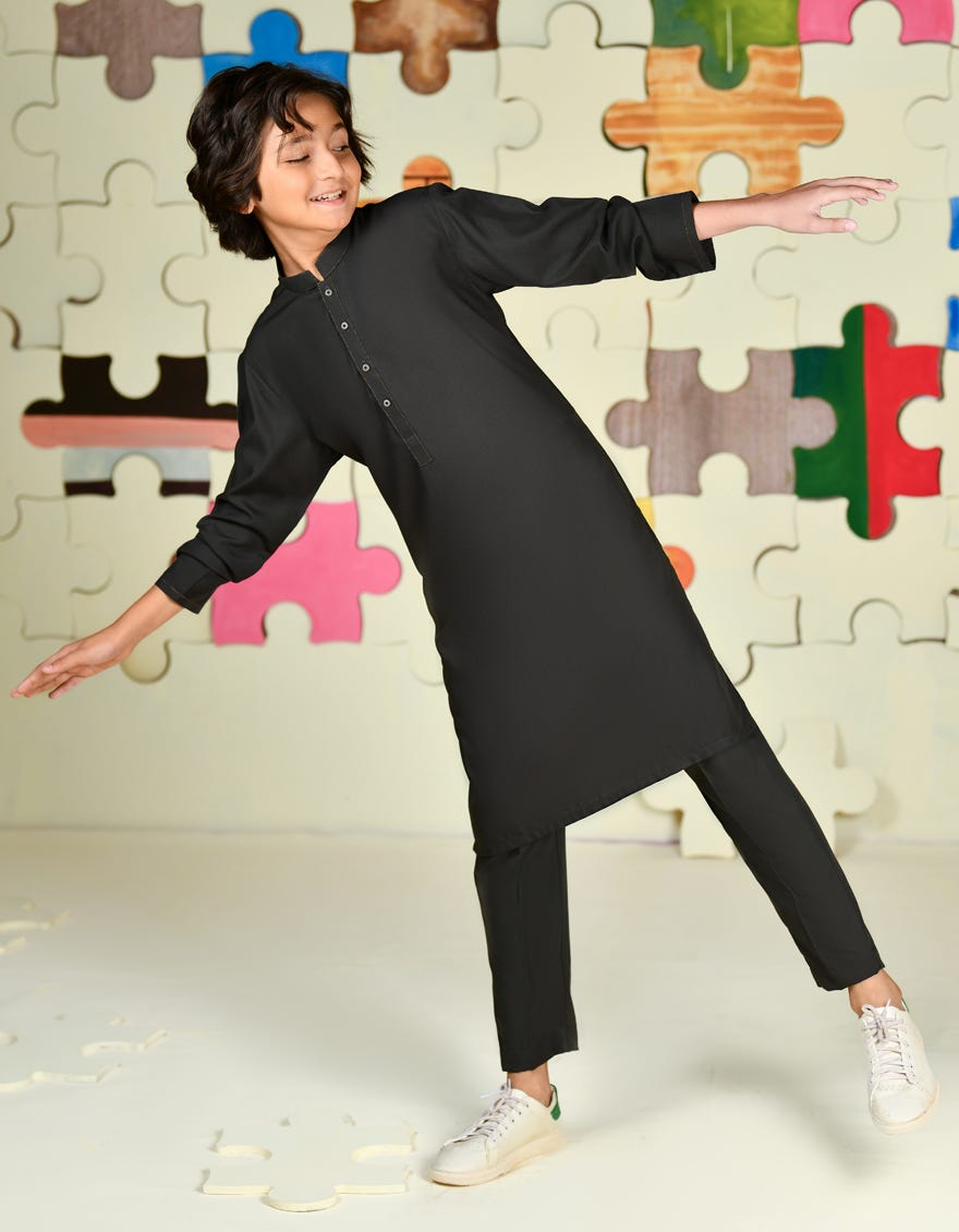 CHARCOAL BLENDED KURTA PAJAMA/TROUSER | JCKP-A-39201