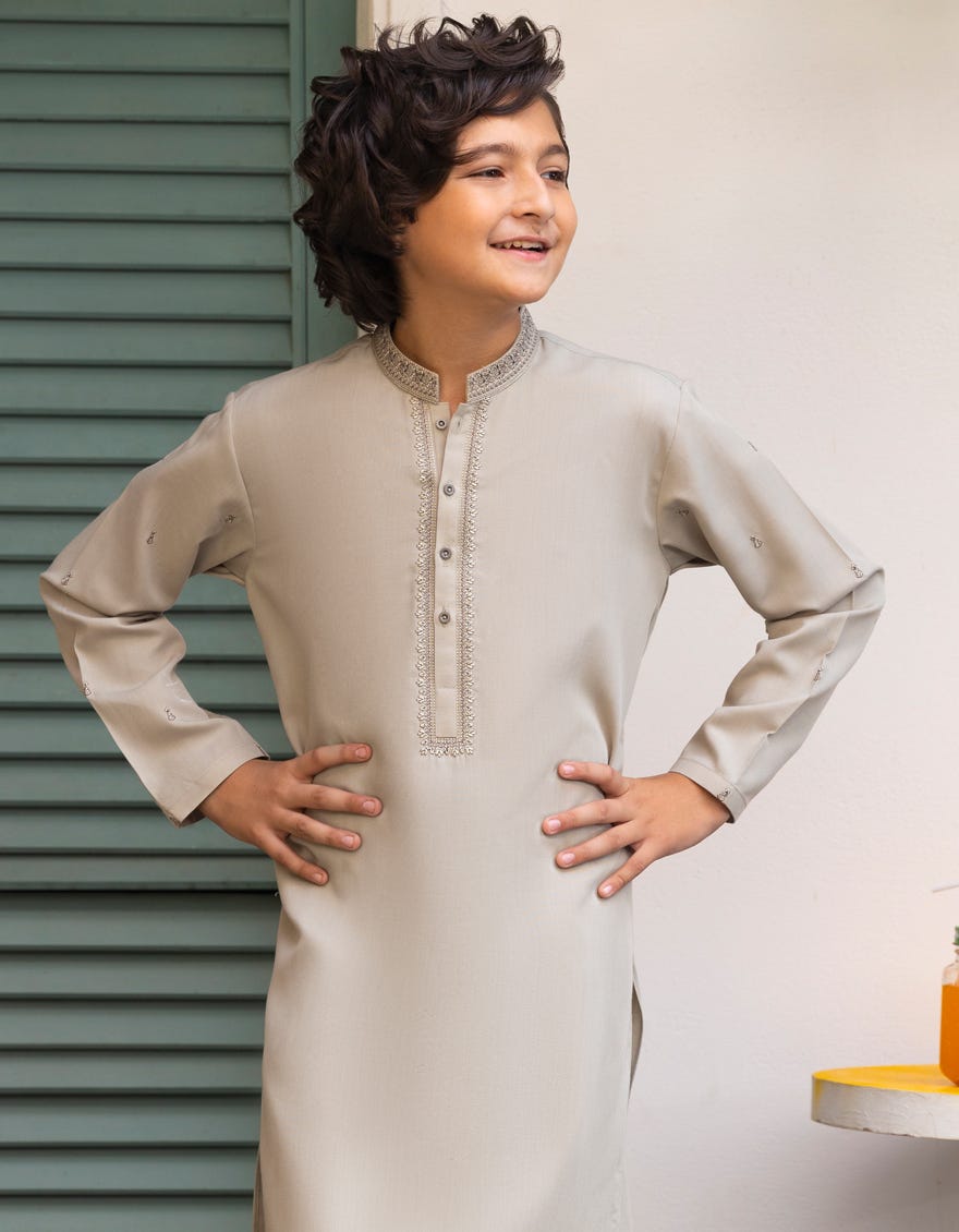 SAGE GREEN BLENDED KURTA TROUSER | JCKP-A-39255