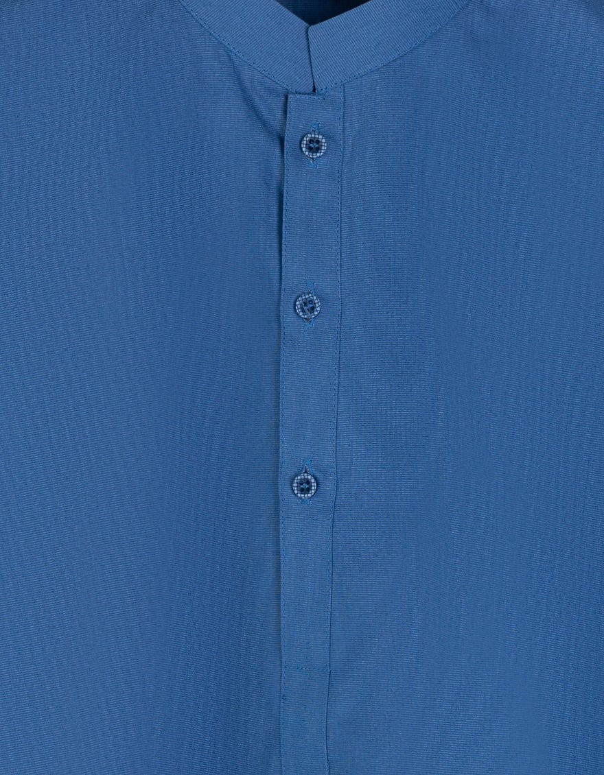 BLUE PLAIN KURTA