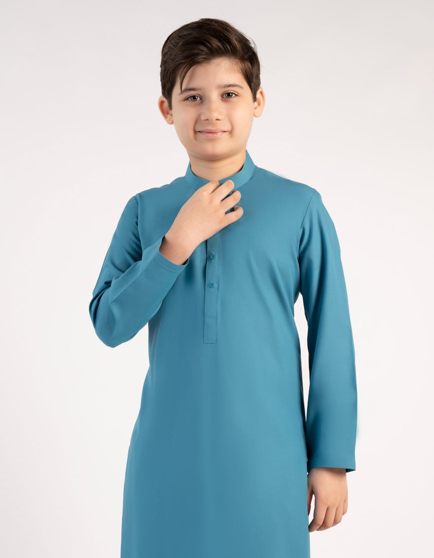 LIGHT BLUE BLENDED KURTA