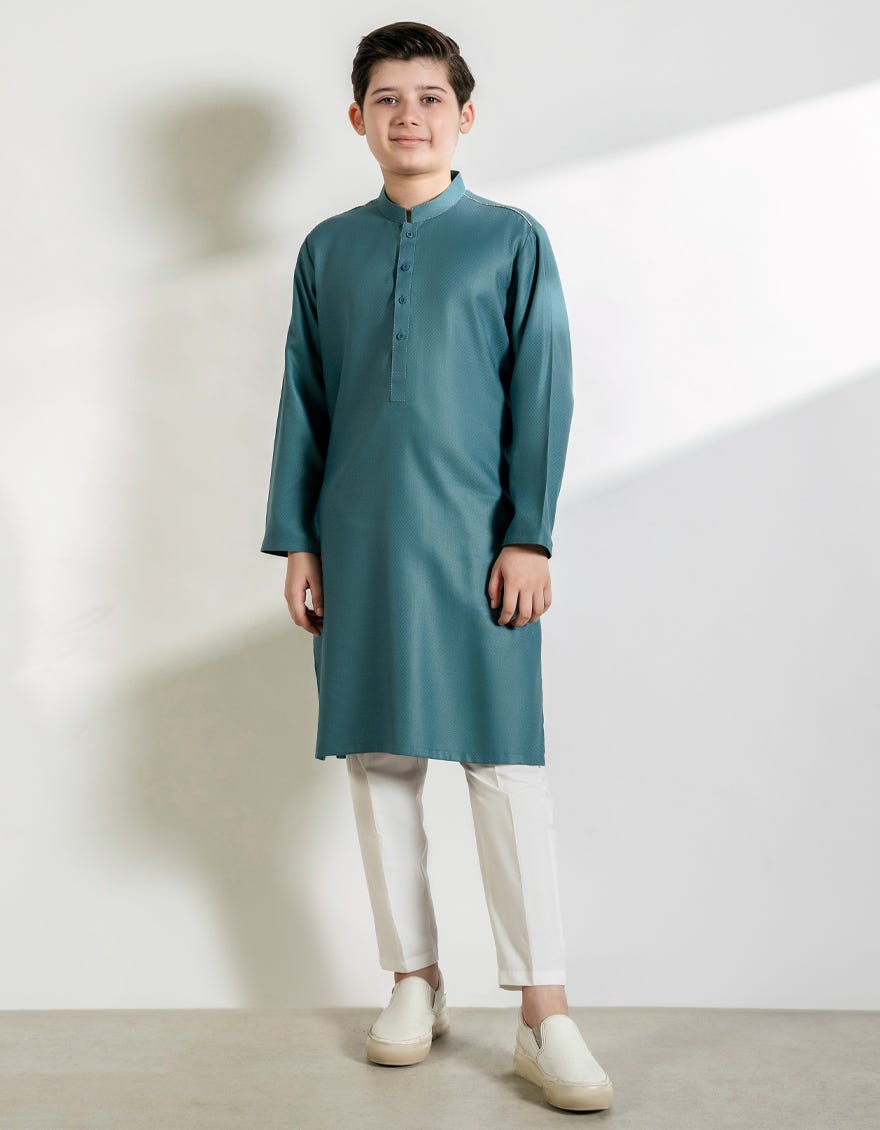 SEA GREEN BLENDED KURTA