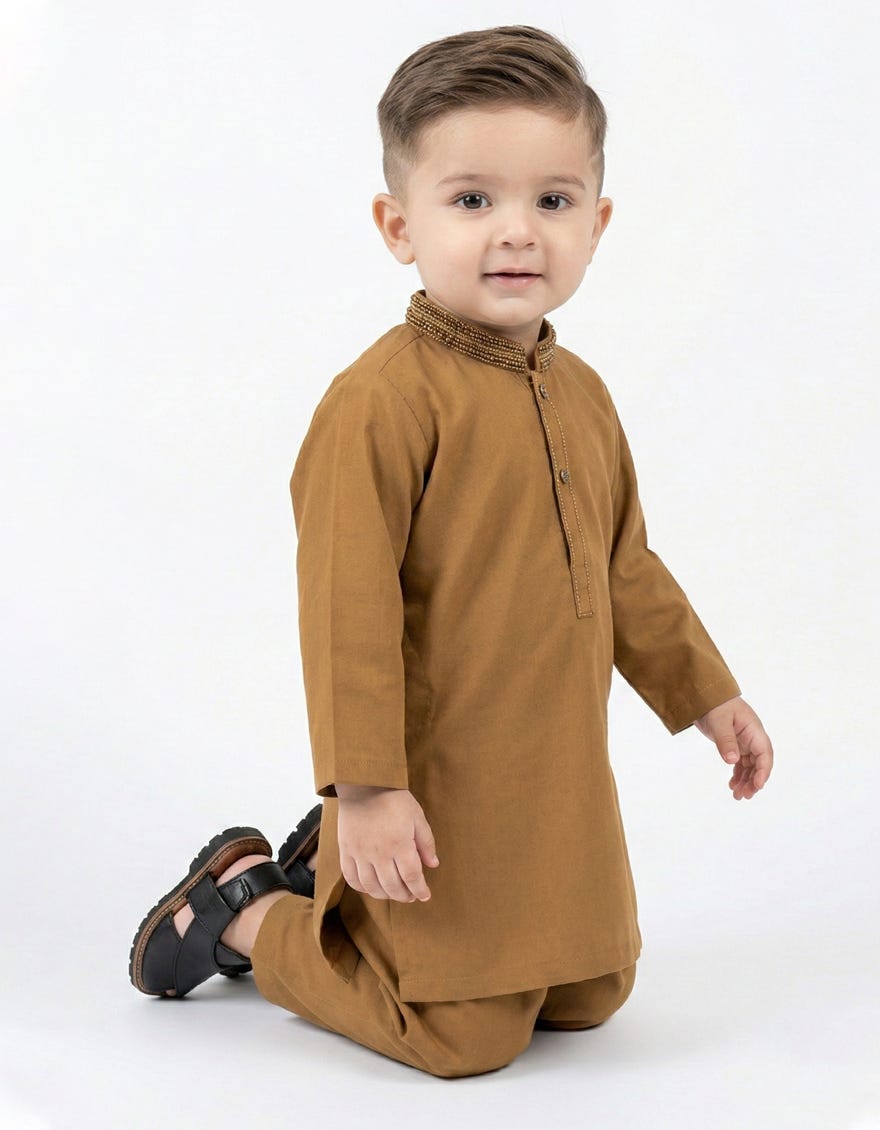 YELLOW SEMI-FORMAL KAMEEZ SHALWAR