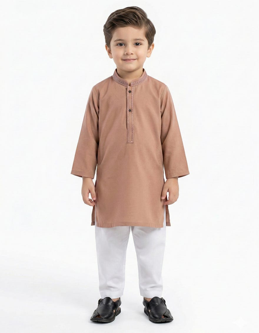 LIGHT PINK SEMI-FORMAL KAMEEZ SHALWAR